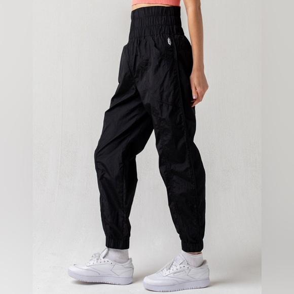 Free People FP Movement The Way Home Womens Jogger Pants Black Sz XS - Picture 2 of 8